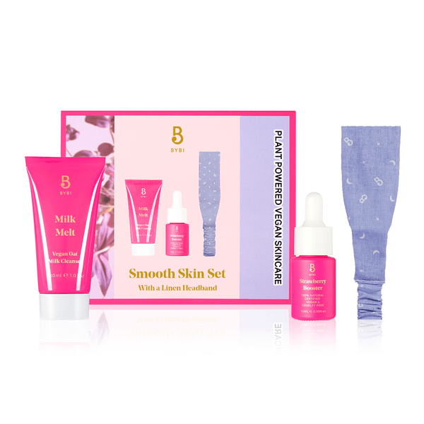 BYBI Clean Beauty Fresh Skin Essentials Skincare Set with Facial Cleanser,  Face Mist, and Eye Cream - 3ct